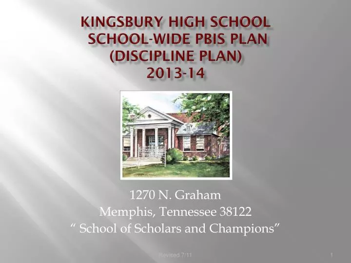 kingsbury high school school wide pbis plan discipline plan 2013 14