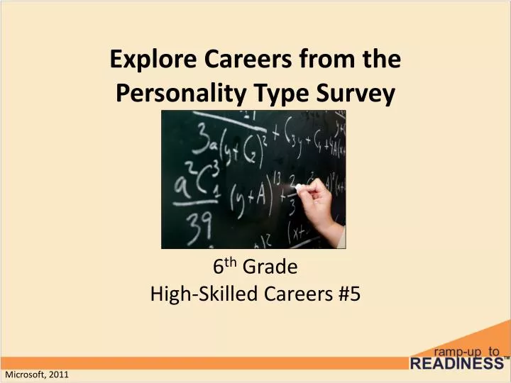 explore careers from the personality type survey