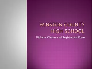 Winston County High School