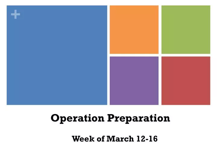 operation preparation