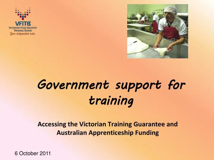 government support for training