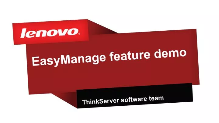 easymanage feature demo