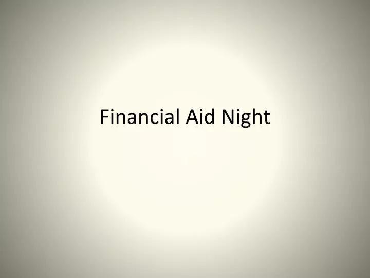 financial aid night