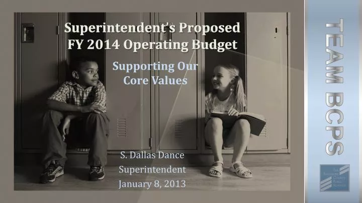 superintendent s proposed fy 2014 operating budget