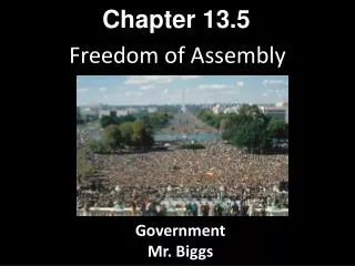 Freedom of Assembly