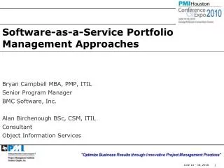 Software-as-a-Service Portfolio Management Approaches