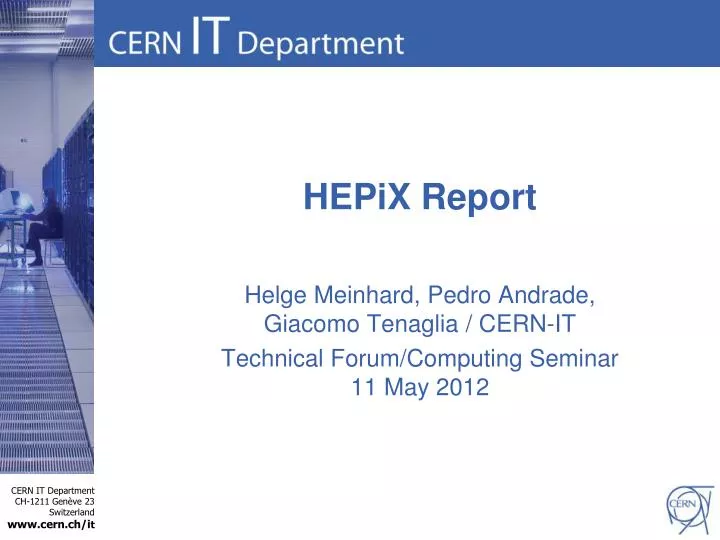 hepix report