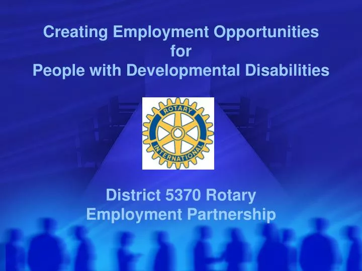 creating employment opportunities for people with developmental disabilities