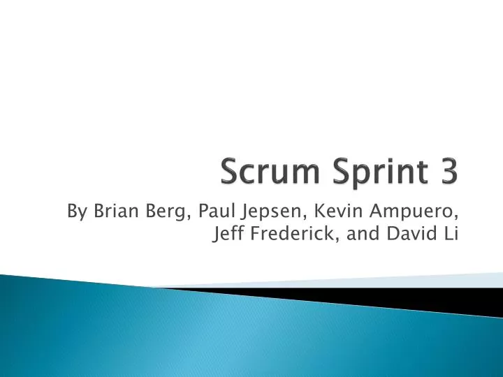 scrum sprint 3