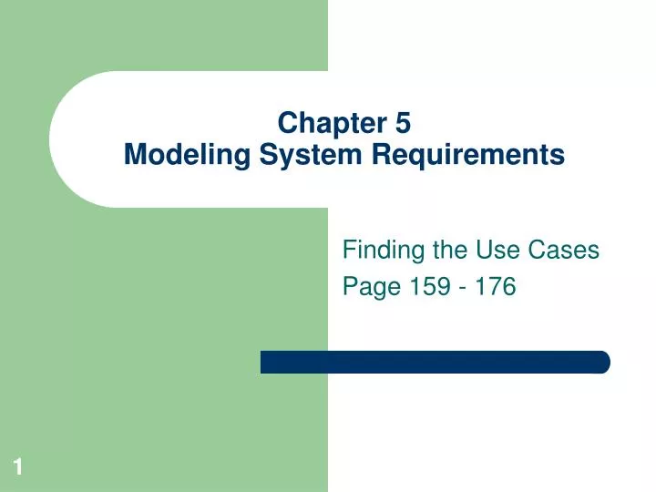 chapter 5 modeling system requirements