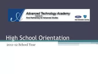 High School Orientation