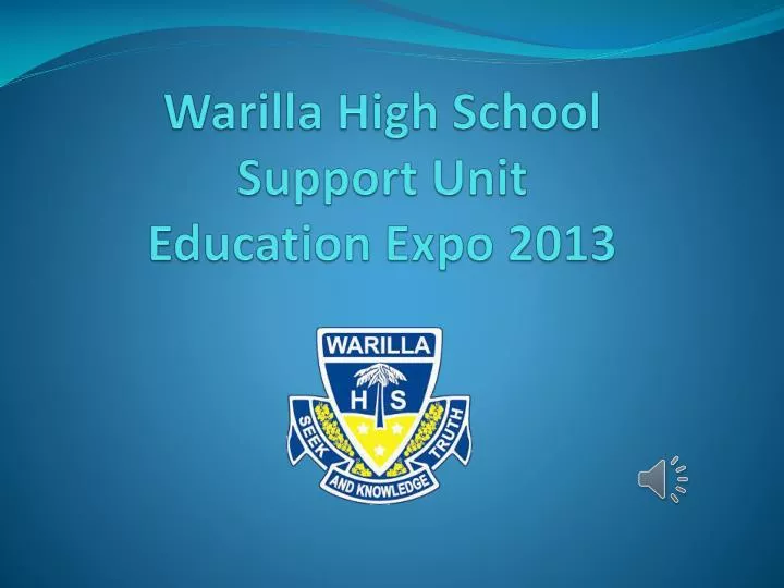 warilla high school support unit education expo 2013
