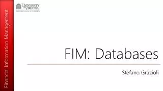 FIM: Databases