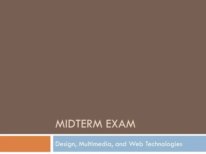 midterm exam