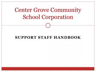 Center Grove Community School Corporation