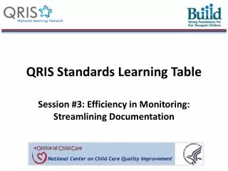 QRIS Standards Learning Table