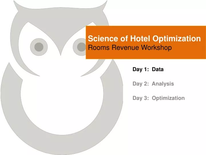 science of hotel optimization rooms revenue workshop