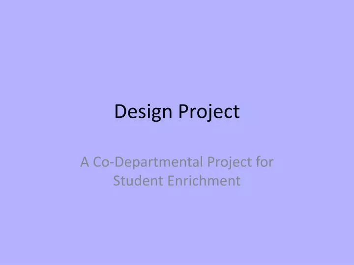 design project