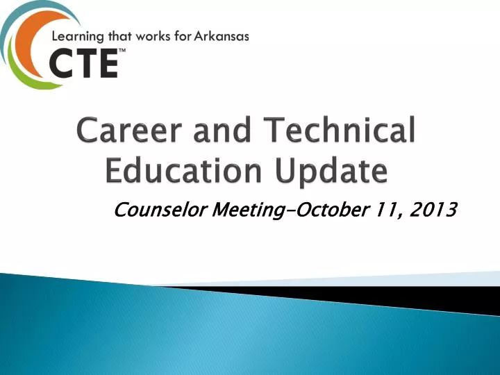 career and technical education update
