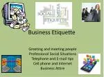 Business Etiquette - slide 1