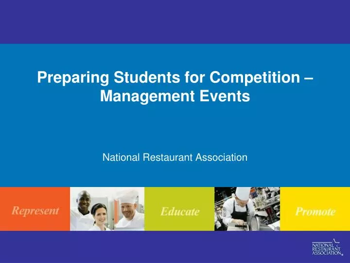 preparing students for competition management events