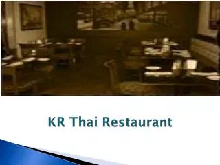 KR Thai Restaurant