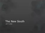 The New South - slide 1