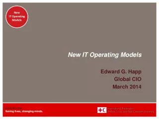 New IT Operating Models