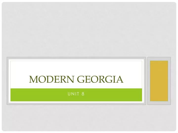 modern georgia