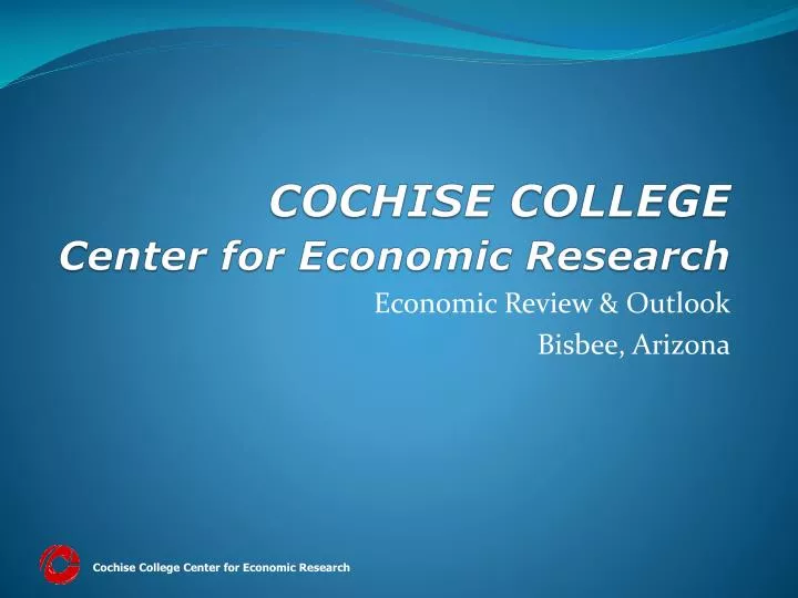 cochise college center for economic research