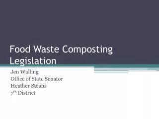 Food Waste Composting Legislation