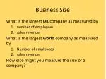 PPT - 3. Size of a business PowerPoint Presentation, free download - ID ...