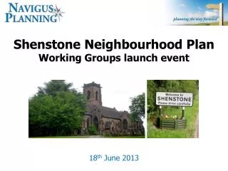 Shenstone Neighbourhood Plan Working Groups launch event