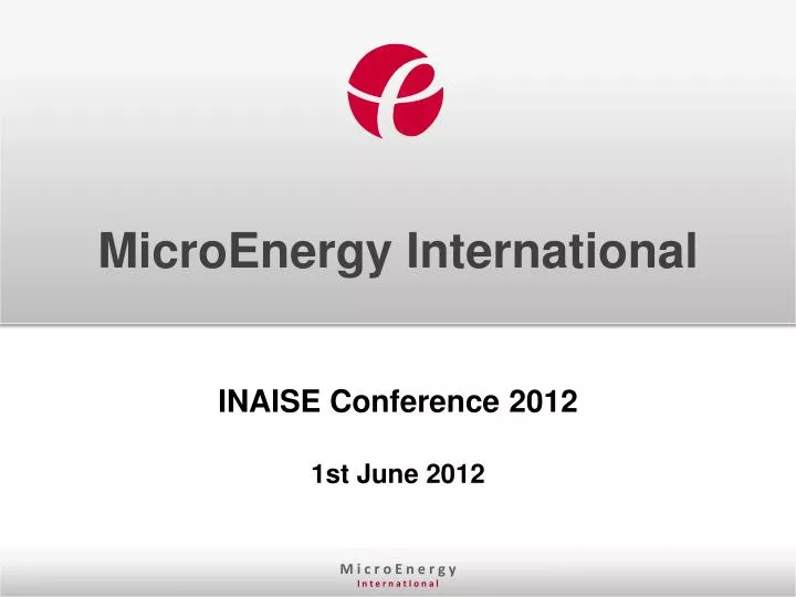microenergy international