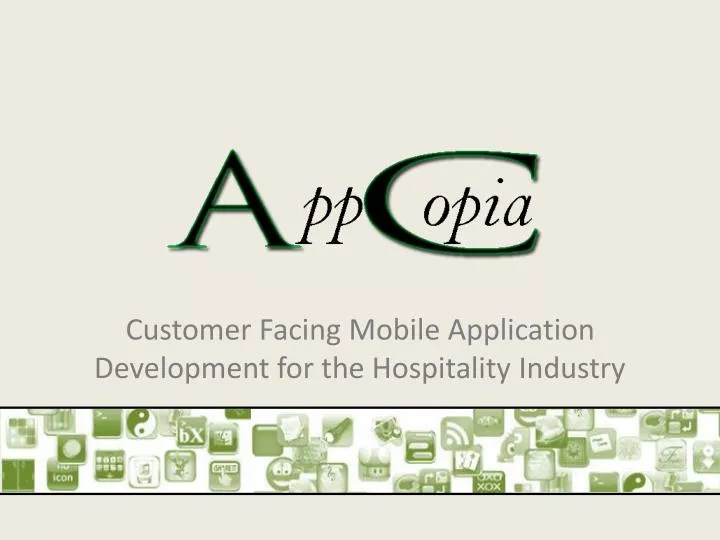 customer facing mobile application development for the hospitality industry