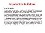 Introduction to Culture - slide 1