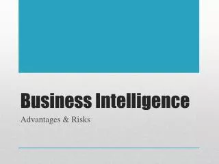 Business Intelligence