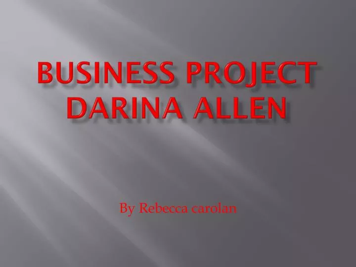 business project darina allen