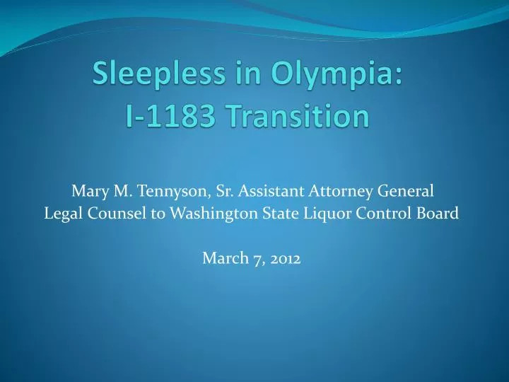 sleepless in olympia i 1183 transition