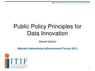 Public Policy Principles for Data Innovation
