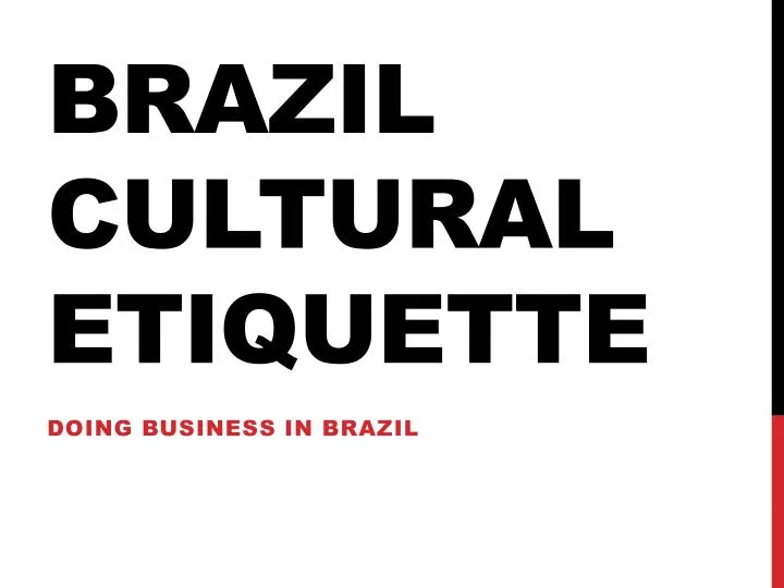 brazil cultural etiquette