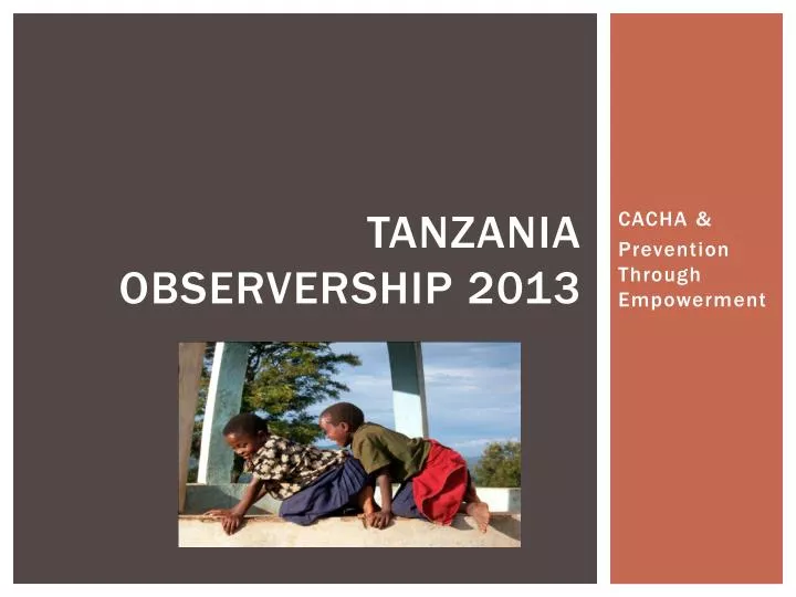 tanzania observership 2013