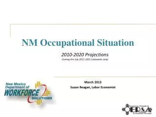 NM Occupational Situation