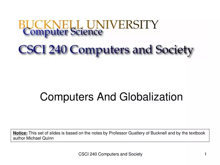 computers and globalization