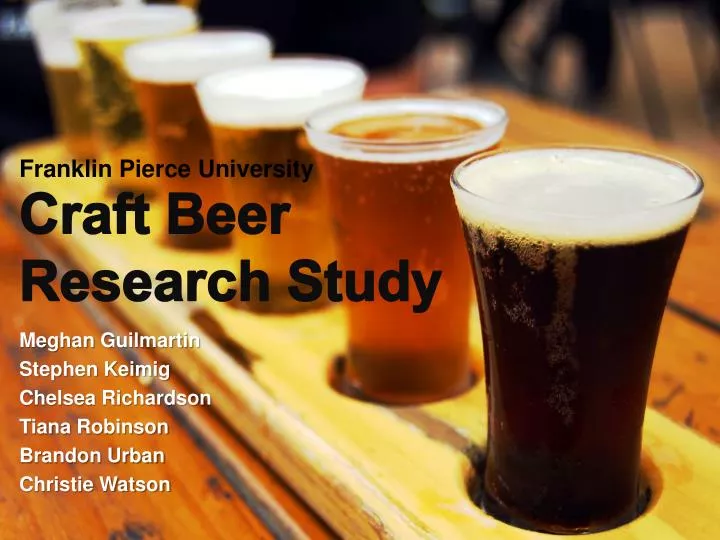craft beer research study