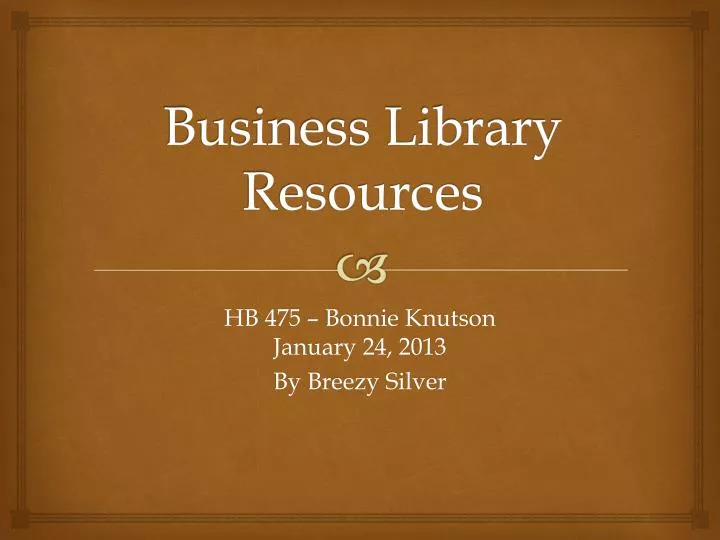 business library resources