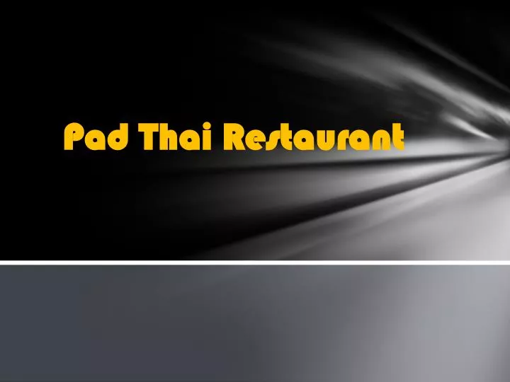 pad thai restaurant