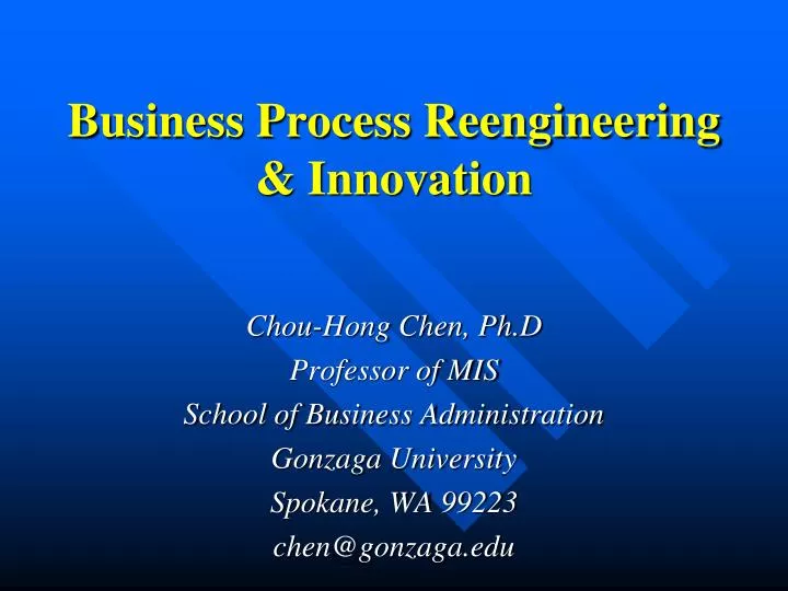 business process reengineering innovation
