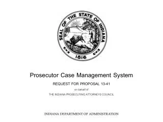 INDIANA DEPARTMENT OF ADMINISTRATION