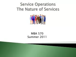 Service Operations The Nature of Services